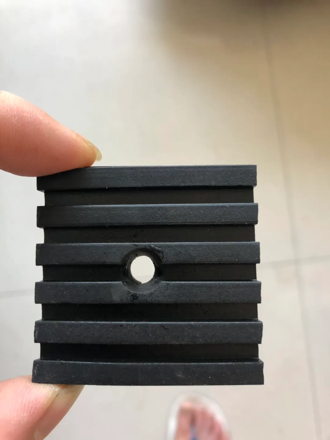 Bloques de caucho para soporte en cubierta